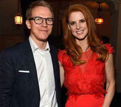 Santtu and wife, Sarah are together at an event